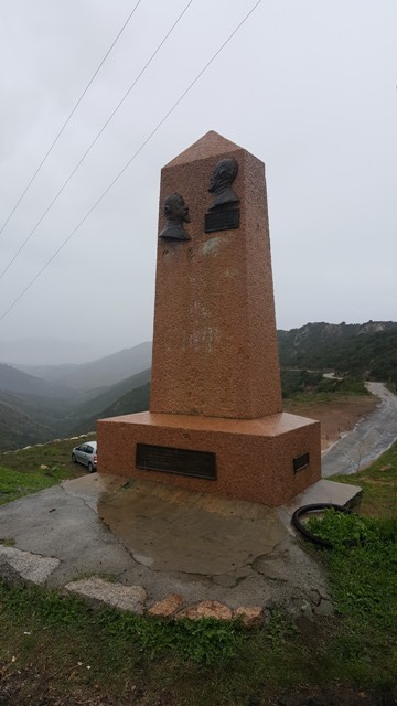 Le monument au sommet du col de San Bastiano