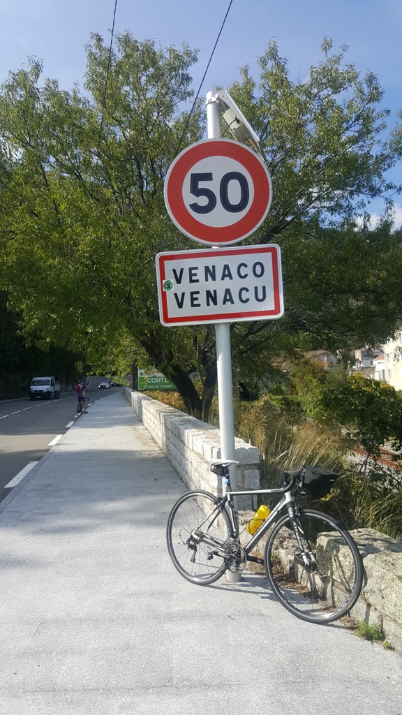 Arrivée à Venaco