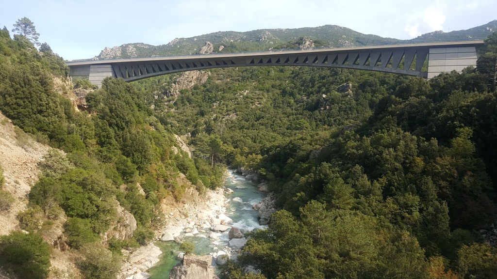 pont routier de Vivario - Venaco sur le Vecchio