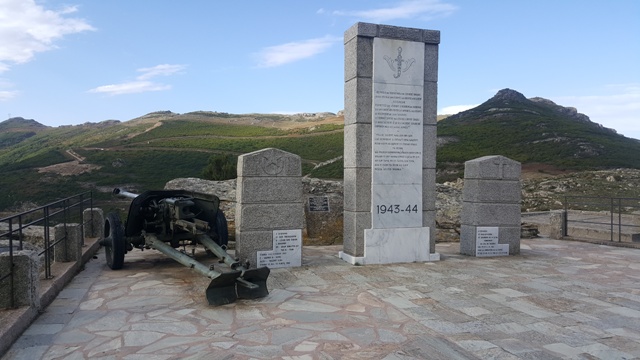 Col de Teghime - Monument commémoratif