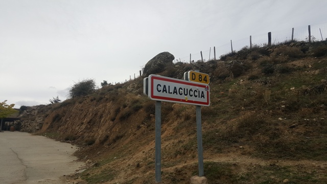 Panneau d'entrée à Calacuccia