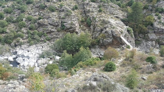 Le Golo - Passerelle en haut des Gorges