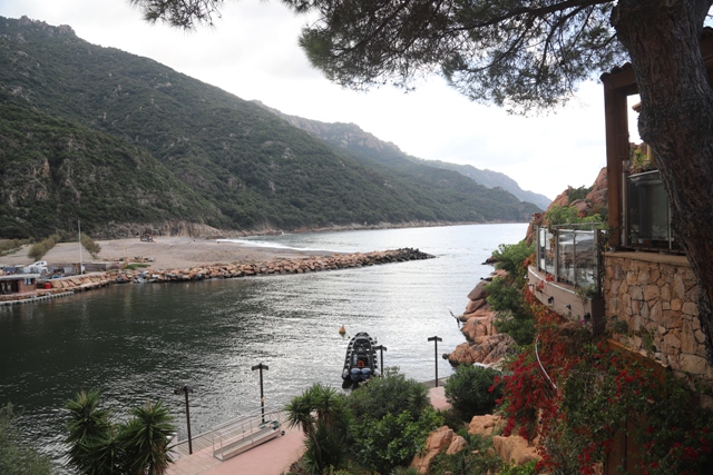 Marine de Porto - Depuis la terrasse du Subrini