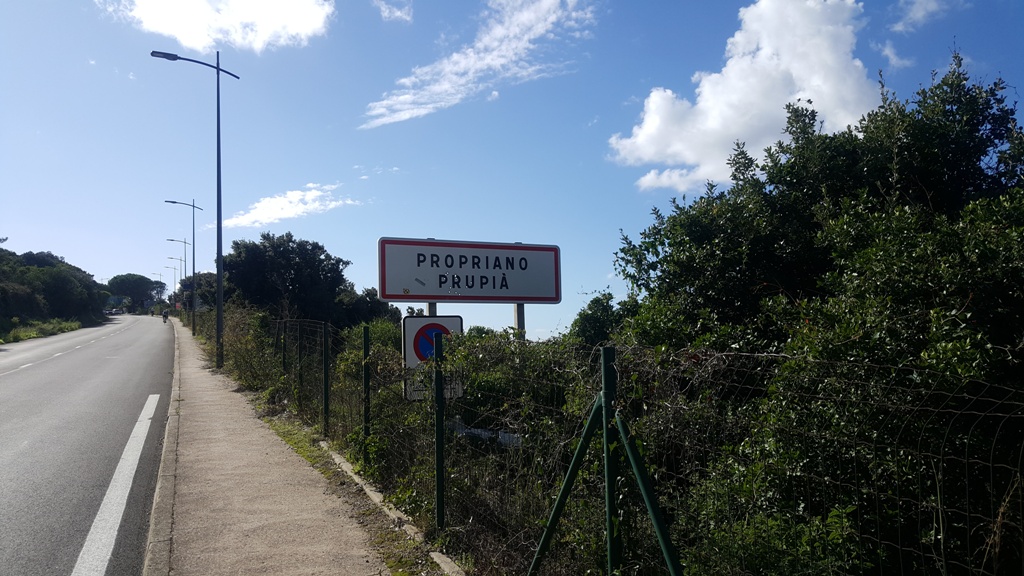 Arrivée à Propriano Entrée à Propriano fin de la 1ère étape