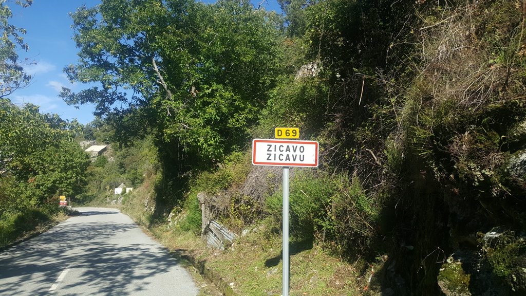 Panneau entrée de Zicavo Panneau entrée de Zicavo
