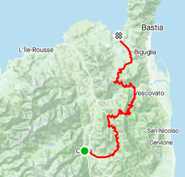 Trace Strava de l'étape